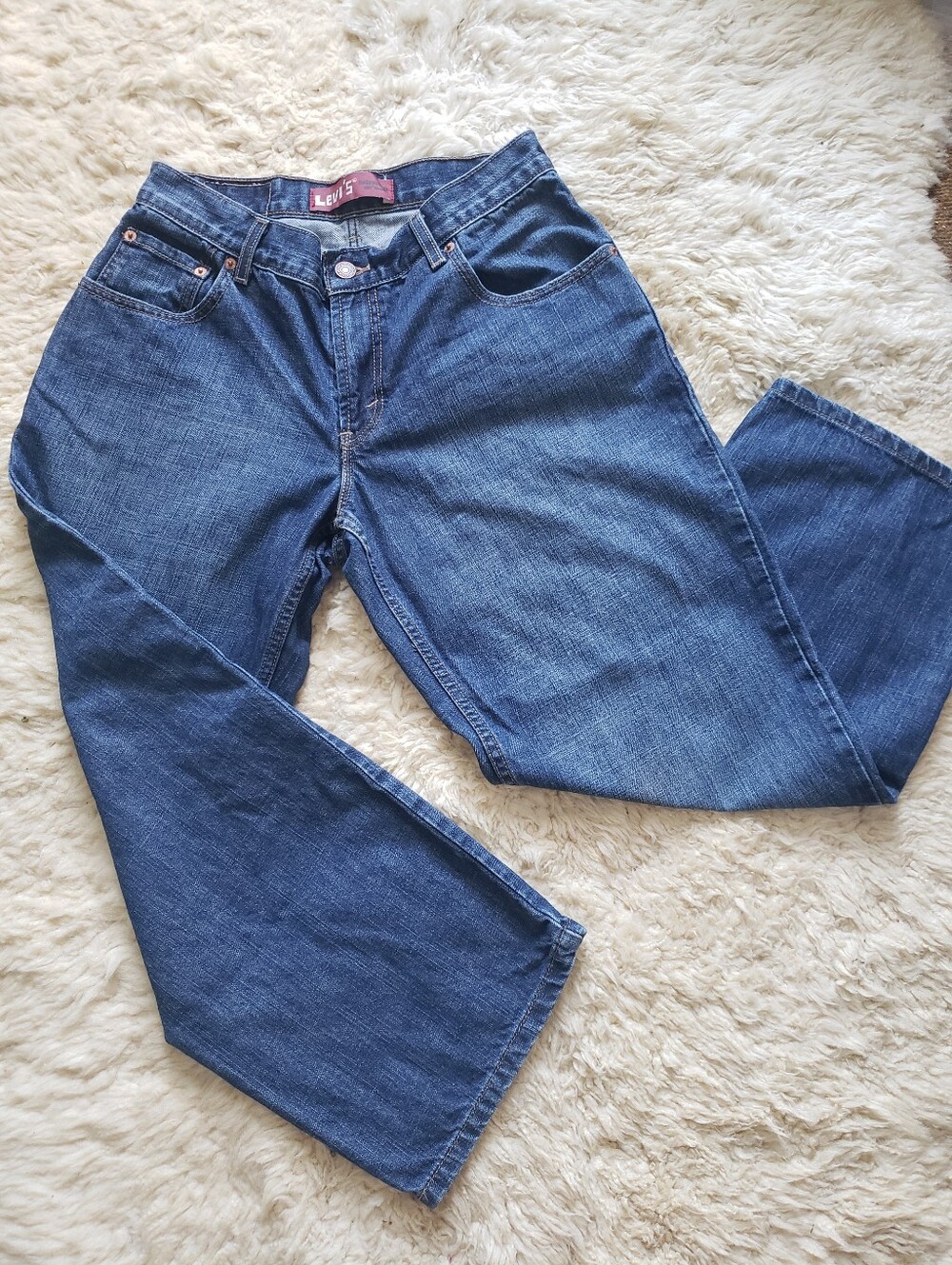 Levi's Vintage 550 Relaxed Fit Cropped Tapered Leg Mom Jeans W31 Size 11